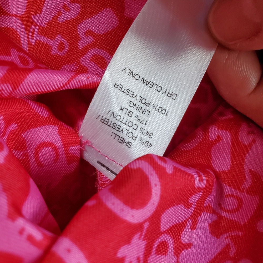 vineyard vines kentucky derby dress Pink Silk Blend Fit & Flare Sz XS Bust 32 - Picture 4 of 13